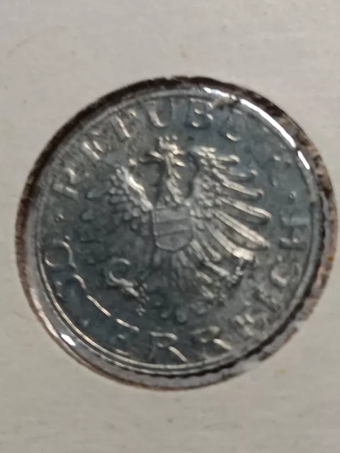 1969  Austria 5 Groschen Coin PROOF  ( Low Mintage )  Rare World Coin   N/206 2