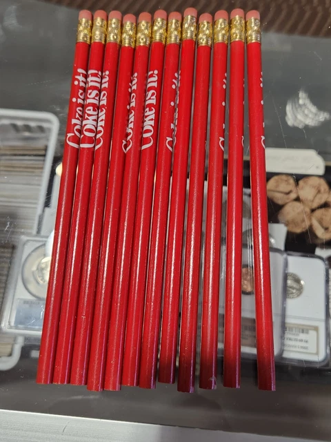 Coca Cola Pencils #2 Coke Is It Vintage Lot Of 12