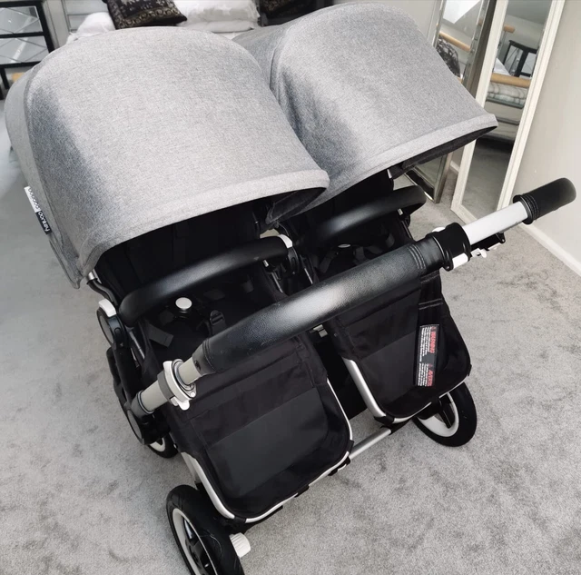 Bugaboo Donkey 2 Duo, Double/Twin pushchair, Foam Wheels, Black