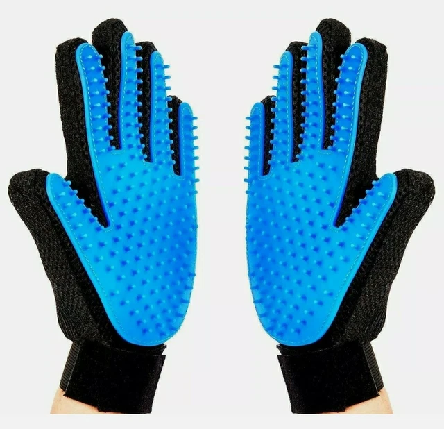 Pet Hair Brush Dog Cat Comb Gloves Grooming Remover Mitt Fur Massage DeShedding