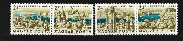 HUNGRIA . Año: 1961. Tema: DIA DEL SELLO Y EXPOSICION FILATELICA DE BUDAPEST.