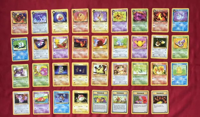 Team Rocket Deck X35 Cards 1999 Good-Near Mint Condition Pokemon WOTC (P4)