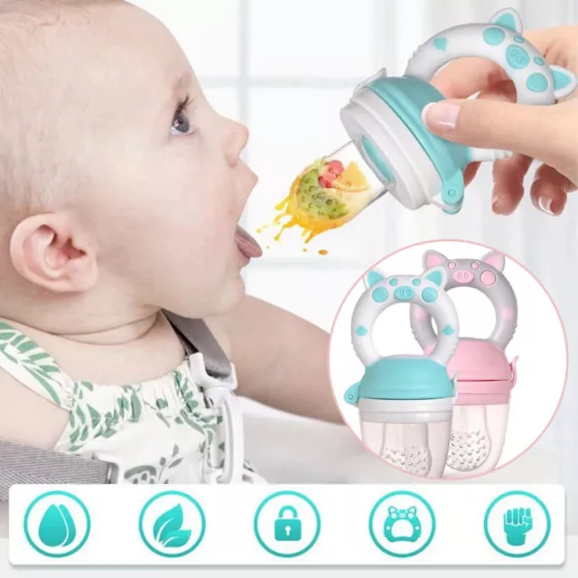 Soother Bottles Silicone Nipples Feeding Baby Fresh Food Supplies Feeder Safe