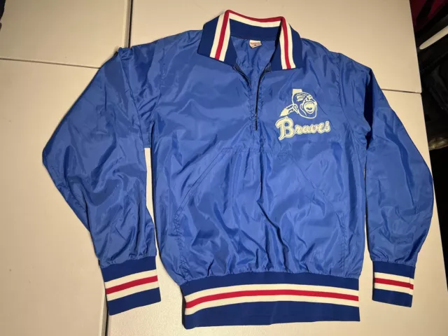 STARTER, Jackets & Coats, Vintage Atlanta Braves Starter Kangaroo Pouch  Jacket Size Xl