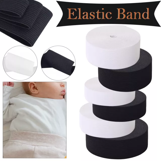 Flat Elastic Cord Strech Sewing Band 32mm 38mm 50mm 75mm for Skirts and Trousers