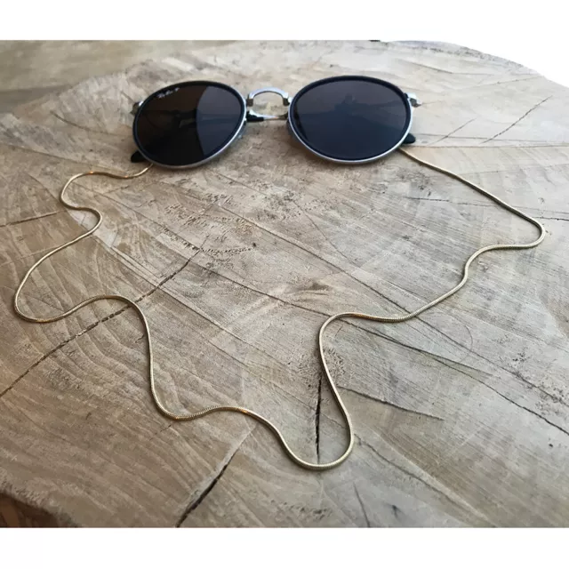 Sunglasses Reading Metal Chain Glasses Eyeglasses Cord Holder Neck Strap Gold 3