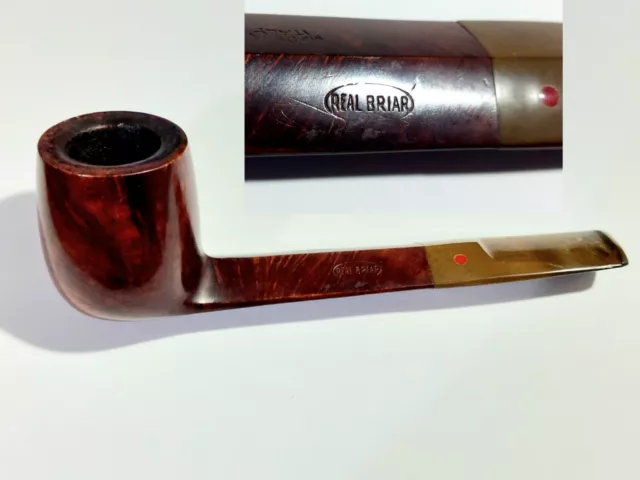 Pipe Pipa VINTAGE Usata in Radica Real Briar da Collezione Made in Italy Piatta