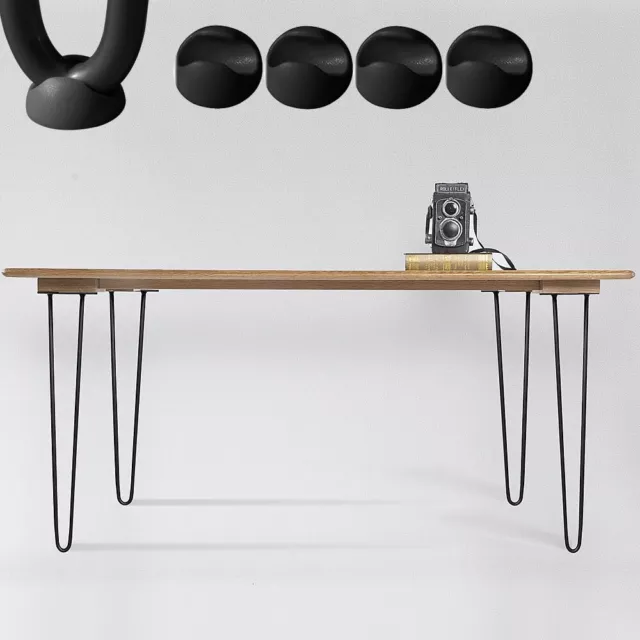 4 Stück Haarnadelbeine 36CM Möbelbein Schwarz Stützfuß Esstisch Hairpin Legs ✨