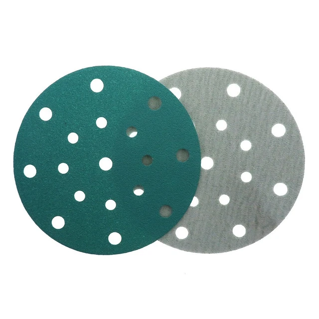Sanding Discs Hook And Loop Wet Dry For Sander Green Sandpaper PET Film