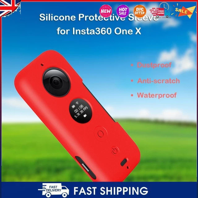 #C Silicone Case Cover Skin Housing Shell with Lens Cover for Insta360 One X Cam