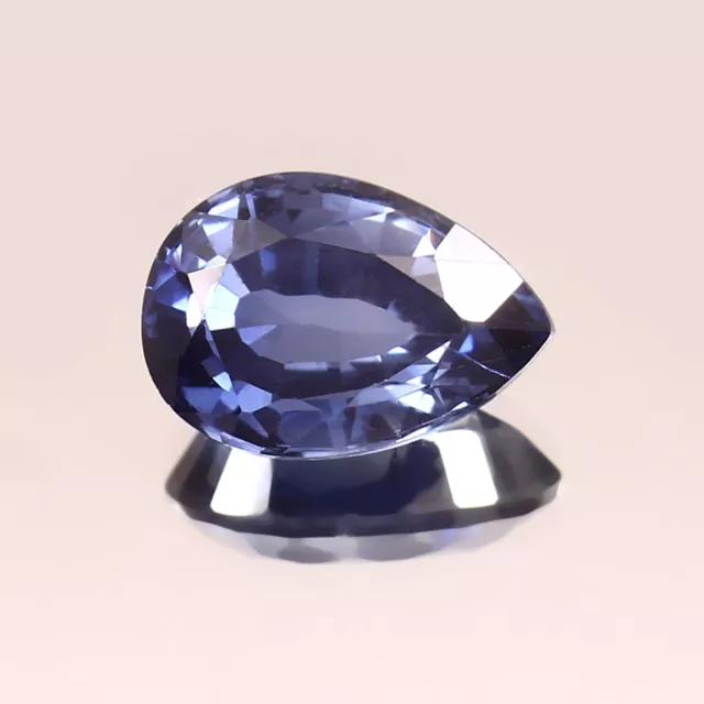 AAA Fin Naturel sans Défaut Ceylan Bleu Saphir Desseré Poire Gemme Coupe 12x8 MM 2