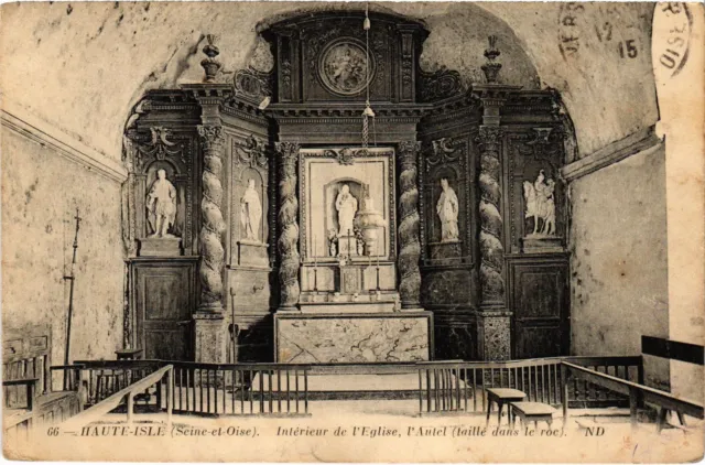 CPA Haute-Isle Interieur de l'Eglise FRANCE (1309130)