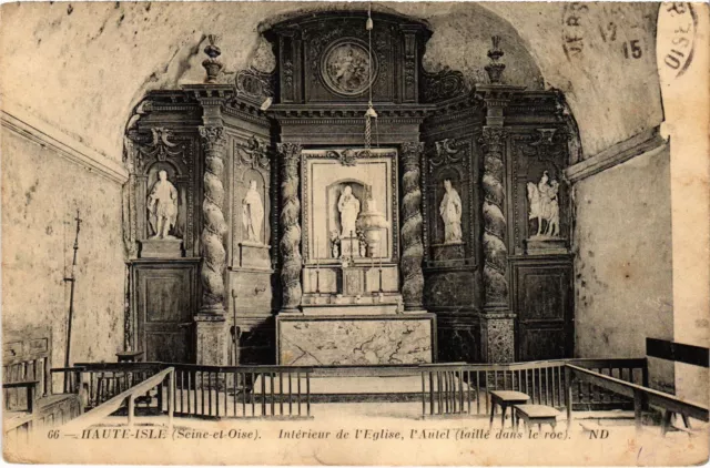 CPA Haute-Isle Interieur de l'Eglise FRANCE (1309130)