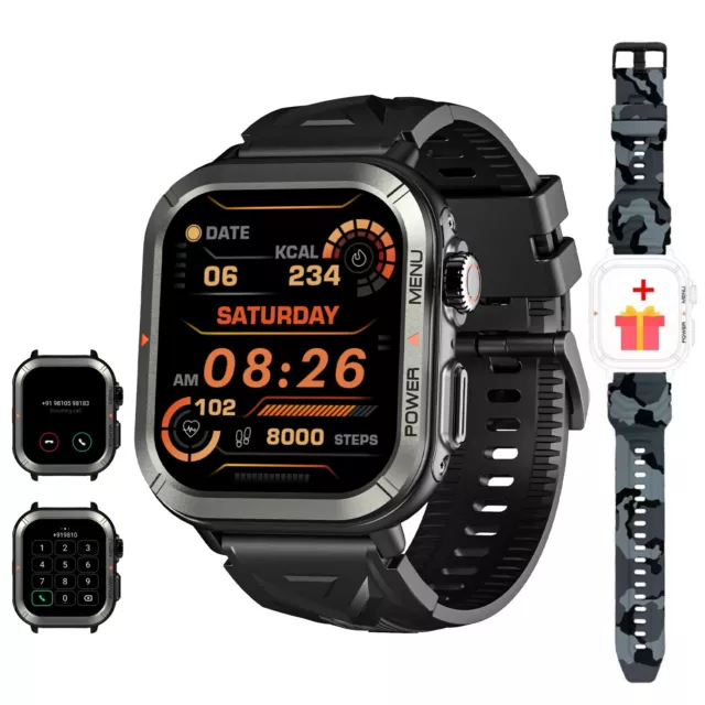 Blackview Military Smart Watch for Men (Answer/Make Calls) Waterproof Fitness