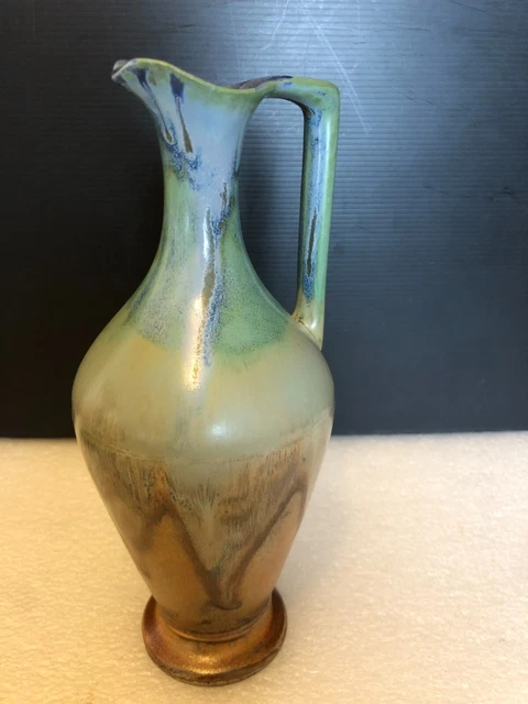 ancienne carafe  liqueur en grès à coulures Jacobert art déco Révol St Huze