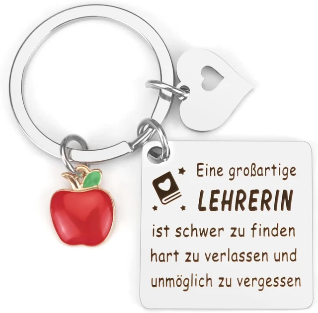 HOWAF Abschiedsgeschenk Für Erzieherin – Dankeskarte & Schlüsselanhänger Set Mit Umschlag