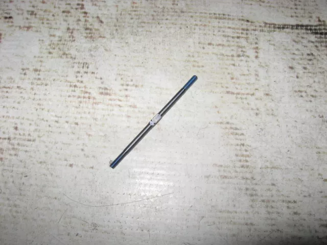 Vintage RC Associated T4 Tie Rod Titanium Blue Factory (1) Used 68 mm