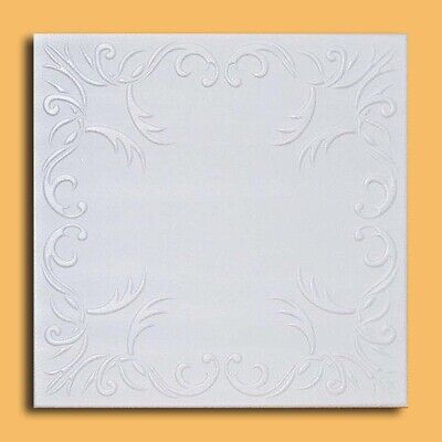 Styrofoam Ceiling Tile 20 "x 20" ROVEN White Glue Up