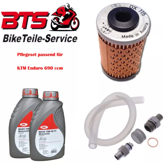 Pflegeset 2L Öl, Filter, Ablassschraube passend für KTM Enduro 690 ccm