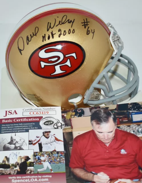 Dave Wilcox Autographed Tb Vsr4 Mini Helmet San Francisco 49Ers Hof 2000 Jsa