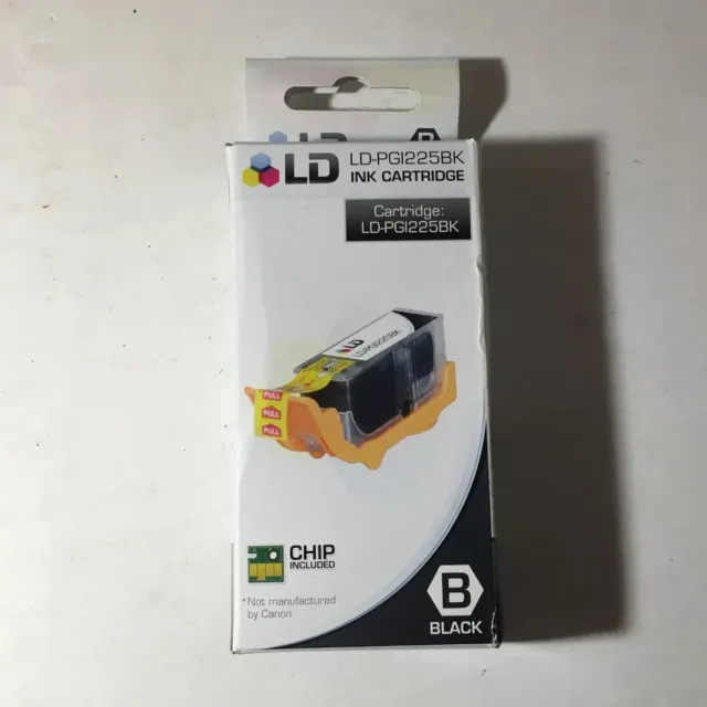 New Canon CLI-225 Black Ink Cartridge PIXMA iP4820 PIXMA MG5220 Exp 08.2018