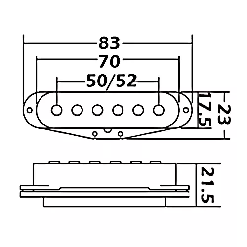 NEW Set of Wilkinson HOT Single Coil Pickups for Strat®* guitars, WHITE MWHS 2