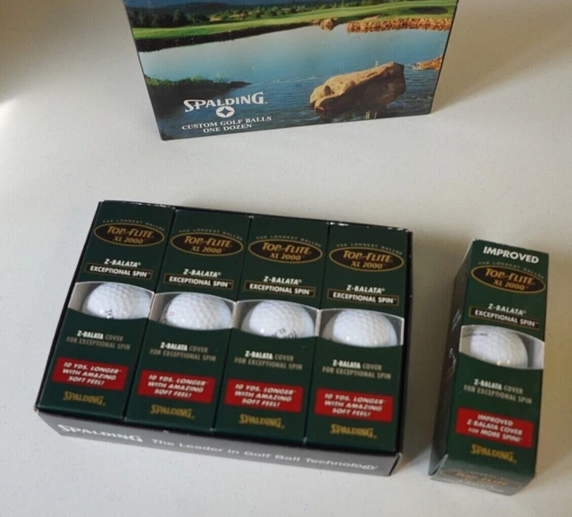 SPALDING TOP FLITE XL 2000 Z-Balata Golf Balls 12 pack Dozen NEW +