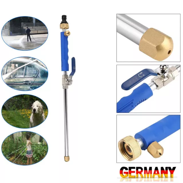 Car Garden Washer Spray Gun Power High Pressure Water Lance Hose Pipe Nozzle Kit
