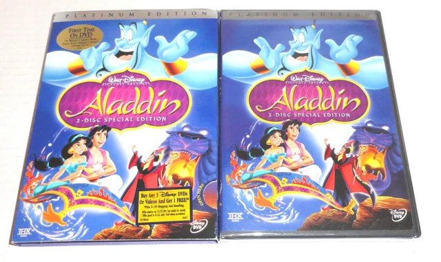 Walt Disney Aladdin 2-Disc Special Edition Platinum Edition DVD w/Slip Cover NEW