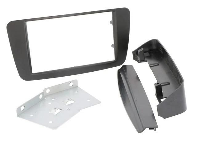 Kit De Montage Autoradio Double DIN Pour Mercedes Classe C W203, CLK W209, Viano Vito - Cadre Métallique Noir - 6