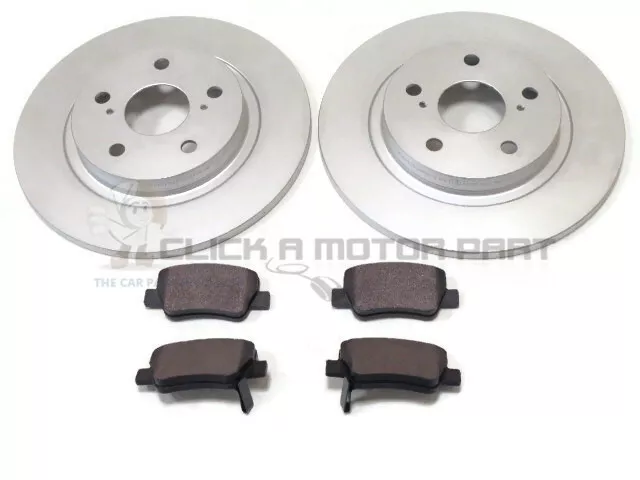 Rear 2 Brake Discs And Pads Set New For Toyota Avensis 1.6 1.8 2.0 D4D 2.2 09-15