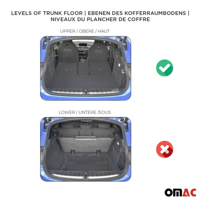 OMAC Gummi Kofferraumwanne für VW Golf Plus 2005-2014 TPE Laderaumwanne Schwarz 3