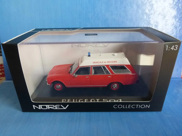 Modèle Réduit Peugeot 404 Break Sapeurs-Pompiers Eligor 1/43 - Édition Nouvelle