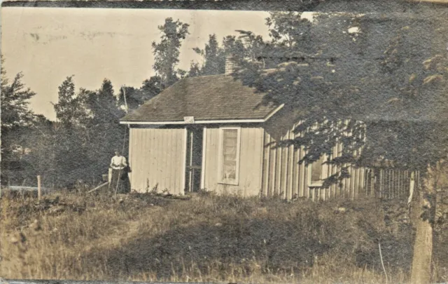 "This Is Our Camp At Chicaugon Lake", Iron River, Michigan MI RPPC 1907