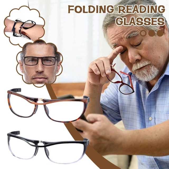 Slap On Wrist Folding Reading Glasses Wrist Watch Glasses US Magnet 2023 P3A5