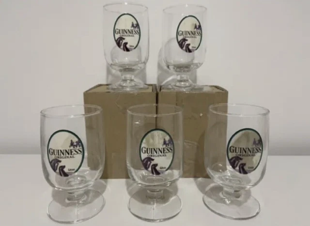Guiness Goblet Glasses X4 Gilroy
