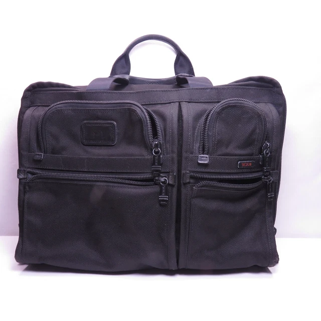 TUMI ALPHA Briefcase Black Ballistic Expandable Computer Laptop Bag 26114DH
