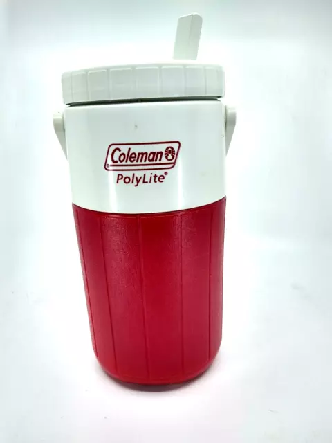 Coleman Polylite -2 Quart - Thermos Cooler Water Jug - RED & White - 5590