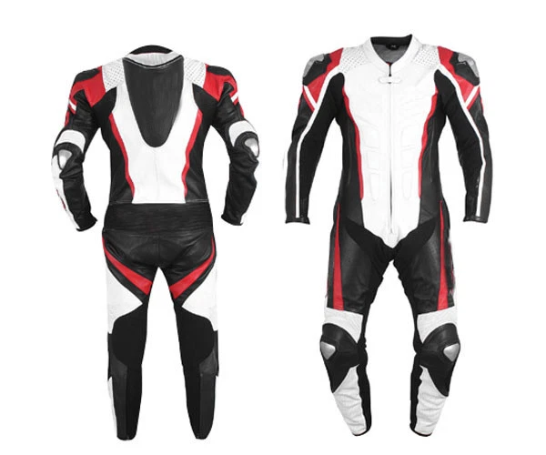 Mens A Grade Leather Motorcycle 1PC Suit Motorbike Rider Racing Armour Sports AB