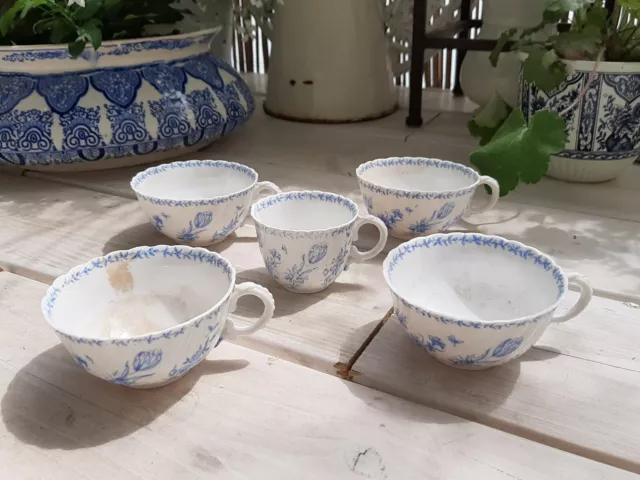 5 Tasses Sarreguemines Minton Décor 18
