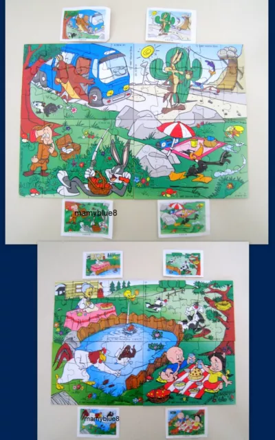 Kinder Italia Puzzles K 98 Looney Tunes Completo e assemblato-K98 77 a 84