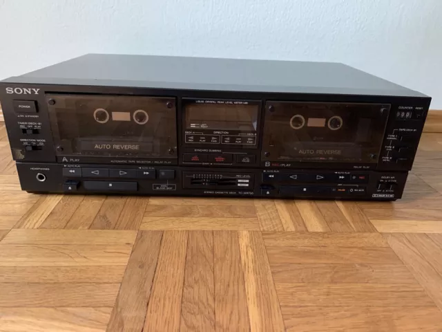 SONY Stereo Cassette Deck Doppelkassettendeck TC-WR750 Tapedeck