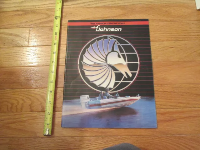 Johnson Boat Motors 1984 Vintage Boats Dealer sales brochure catalog