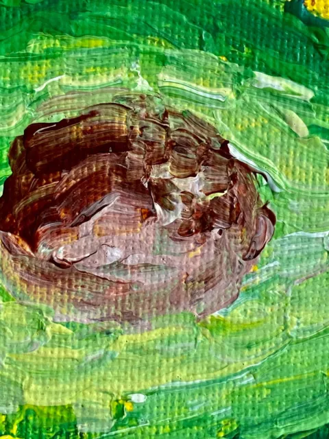 Avocado Painting impastoArtwork Food Wall Art Original Hand Oil Kitchen Painting 2