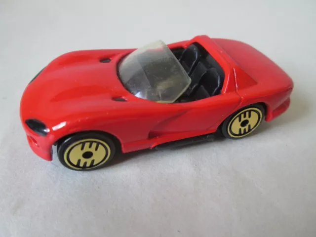 1992 Hot Wheels Dodge Viper Rt/10 Convertible Car #210 Ultra Hots 1/64 Malaysia