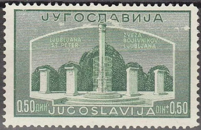 Yugoslavia 1941 Scott B120 Sello ** Sobretasa para Veteranos de Guerra Ljubijana
