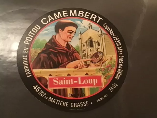 Etiquette Fromage Camembert Neuve Saint Loup