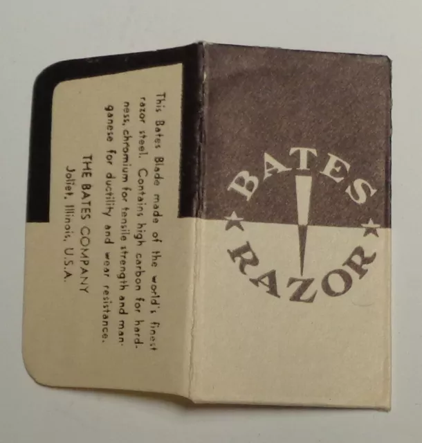 Vintage Razor Blade BATES Joliet Illinois RARE