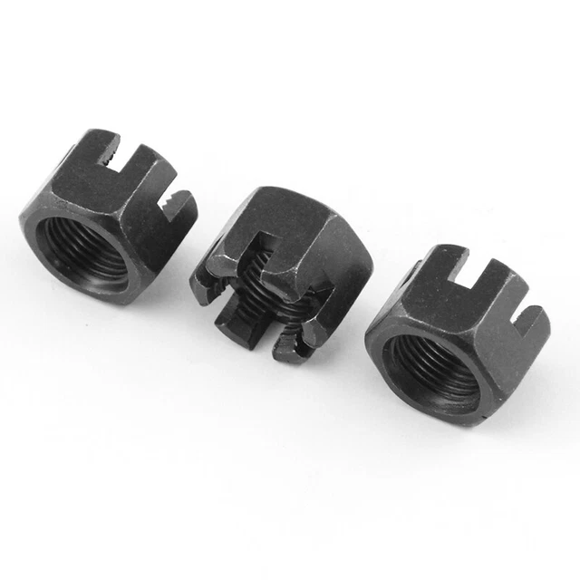 Slotted Hex Castle Nut Coarse Fine Thread All Sizes M5 M6 M8 M10 M12 M14 M16 M30