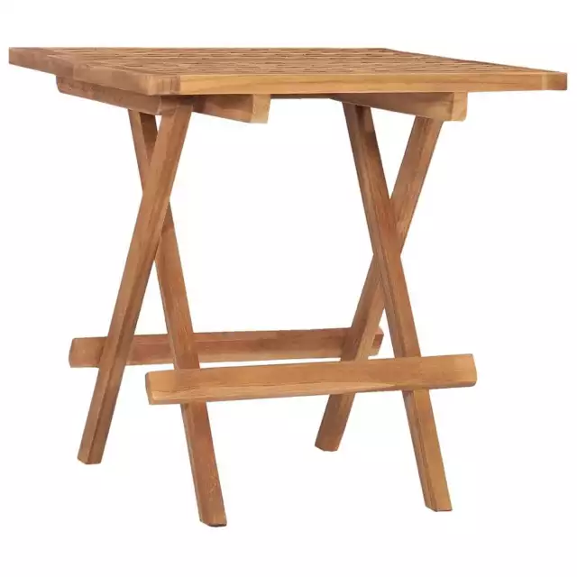 Solid Wood Teak Folding Garden Table Picnic Foldable Table Round/Square vidaXL